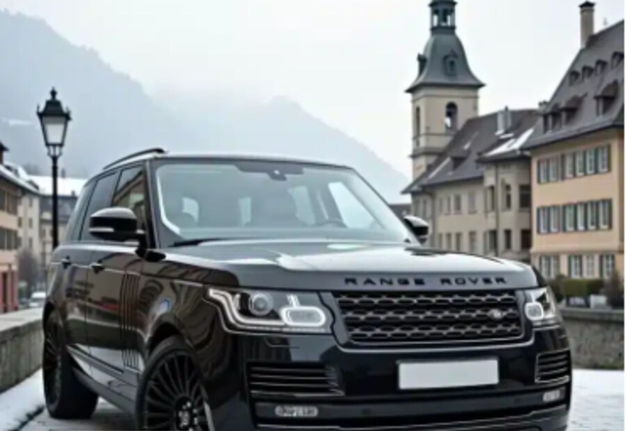 Luxury vehicle route visual for Madrid
