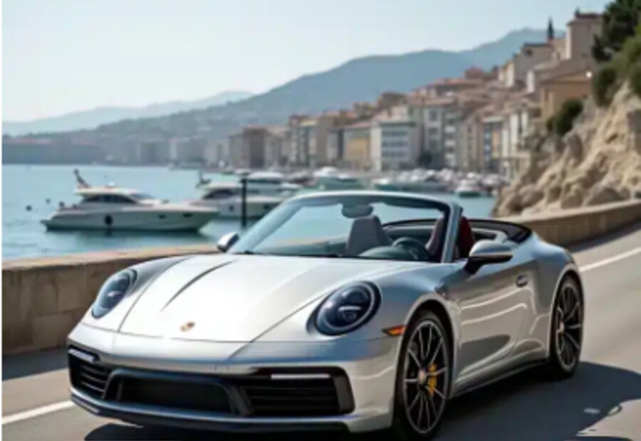 Luxury vehicle route visual for Mallorca